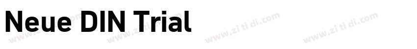 Neue DIN Trial字体转换
